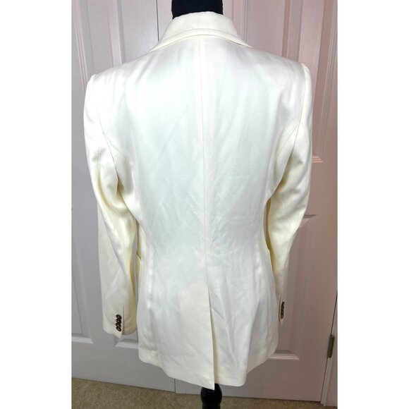 Reiss Women's Ember Cream Off White Tailored Single Breasted One Button Blazer 6 - Picture 13 of 16